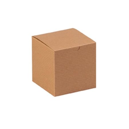 Bsc Preferred 4 x 4 x 4'' Kraft Gift Boxes, 100PK BUY00025467